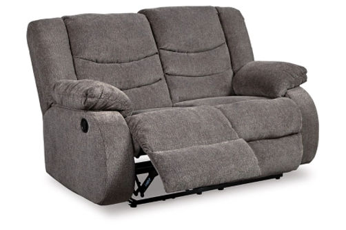 Signature Design by Ashley Tulen Reclining Loveseat and Recliner-Gray