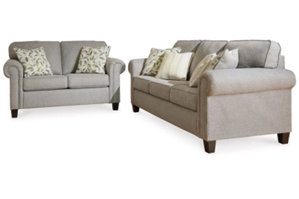 Signature Design by Ashley Alandari Sofa and Loveseat-Gray