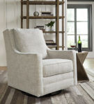 Signature Design by Ashley Kambria Swivel Glider Accent Chair-Fog