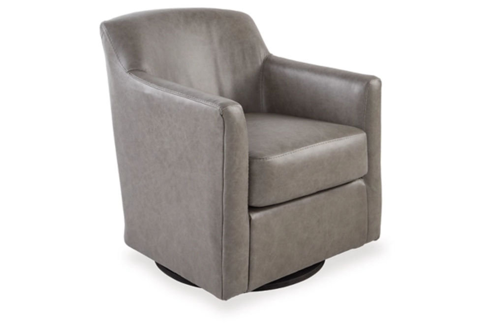 Signature Design by Ashley Bradney Swivel Accent Chair-Fossil