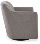 Signature Design by Ashley Bradney Swivel Accent Chair-Fossil