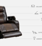 Signature Design by Ashley Composer Power Recliner-Brown