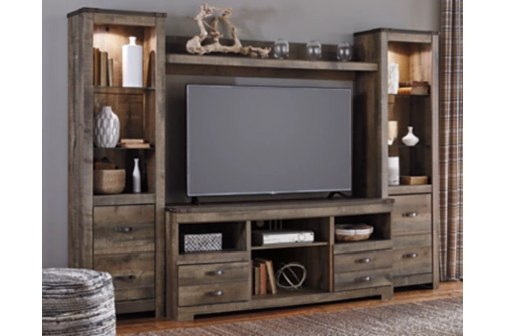 Signature Design by Ashley Trinell 4-Piece Entertainment Center-Brown