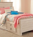 Signature Design by Ashley Willowton Twin Panel Bed with 2 Storage Drawers