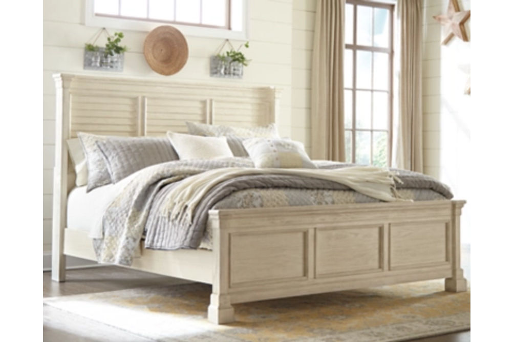 Signature Design by Ashley Bolanburg California King Panel Bed-Antique White