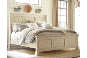 Signature Design by Ashley Bolanburg King Panel Bed-Antique White