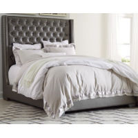 Signature Design by Ashley Coralayne King Upholstered Bed-Gray