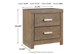 Culverbach Full Panel Bed, Dresser, Chest and Nightstand-Gray