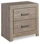 Culverbach Full Panel Bed with Chest of Drawers and Nightstand-Gray