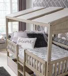 Signature Design by Ashley Wrenalyn Twin Loft Bed with Under Bed Bin Storage