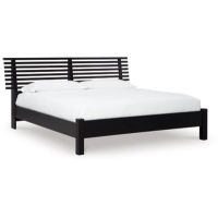 Signature Design by Ashley Danziar King Slat Panel Bed-Black