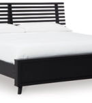 Signature Design by Ashley Danziar King Slat Panel Bed-Black