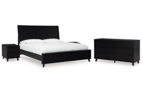 Signature Design by Ashley Danziar King Panel Bed, Dresser and 2 Nightstands