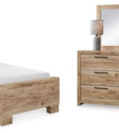 Signature Design by Ashley Hyanna Twin Panel Bed with 2 Side Storage, Dresser