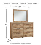 Signature Design by Ashley Hyanna Twin Panel Headboard, Dresser and Mirror