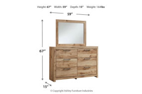 Signature Design by Ashley Hyanna Twin Panel Bed with 1 Side Storage, Dresser