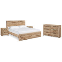 Signature Design by Ashley Hyanna Queen Storage Bed, Dresser and 2 Nightstands