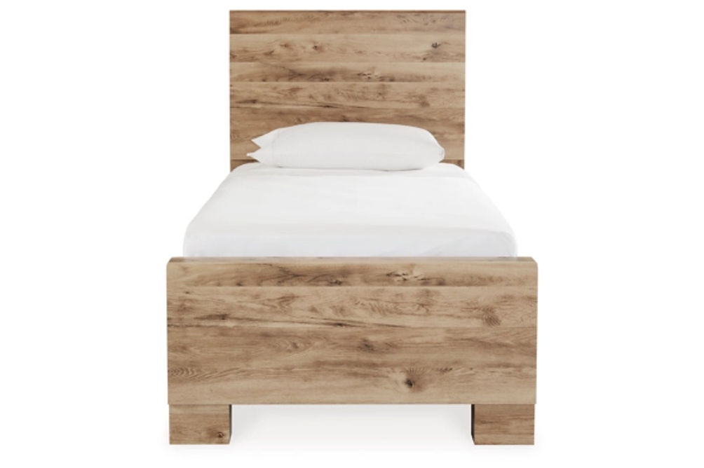 Signature Design by Ashley Hyanna Twin Panel Bed with 2 Side Storage, Dresser