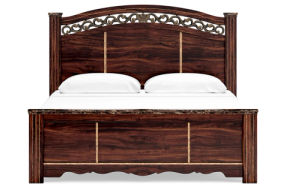 Signature Design by Ashley Glosmount King Poster Bed-Two-tone