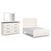 Signature Design by Ashley Gerridan Full Panel Bed with Dresser and Mirror