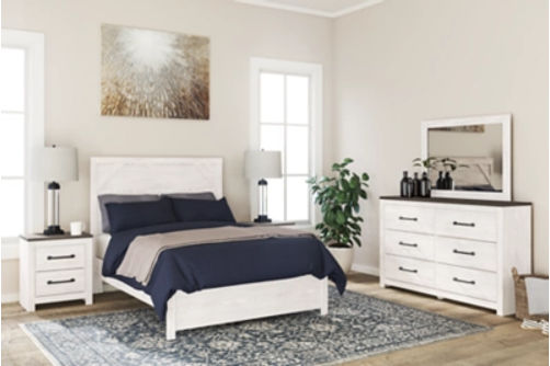 Signature Design by Ashley Gerridan Full Panel Bed with Dresser and Mirror