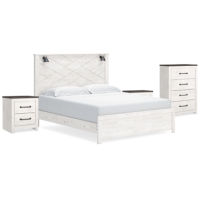 Signature Design by Ashley Gerridan King Panel Bed, Chest and 2 Nightstands