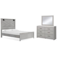 Signature Design by Ashley Cottonburg Queen Panel Bed, Dresser and Mirror