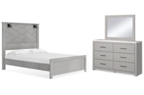 Signature Design by Ashley Cottonburg Queen Panel Bed, Dresser and Mirror