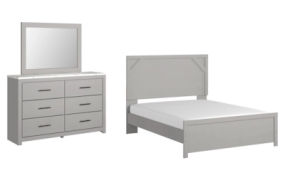 Signature Design by Ashley Cottonburg Queen Panel Bed, Dresser and Mirror