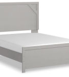 Signature Design by Ashley Cottonburg Queen Panel Bed and Chest-Light Gray/Whi