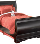 Signature Design by Ashley Huey Vineyard Twin Sleigh Bed with Dresser and Mirro