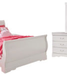 Signature Design by Ashley Anarasia Full Sleigh Bed with Dresser and Mirror