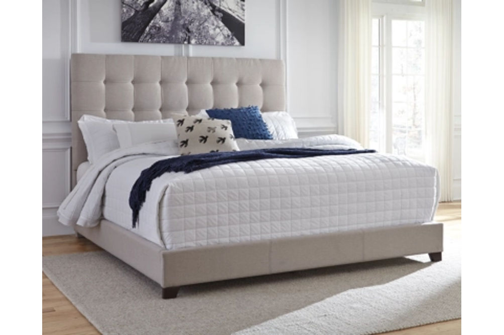 Signature Design by Ashley Dolante Queen Upholstered Bed with Chest of Drawers