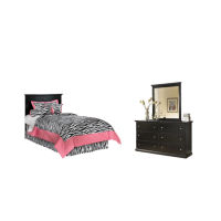 Signature Design by Ashley Maribel Twin Panel Headboard, Dresser and Mirror