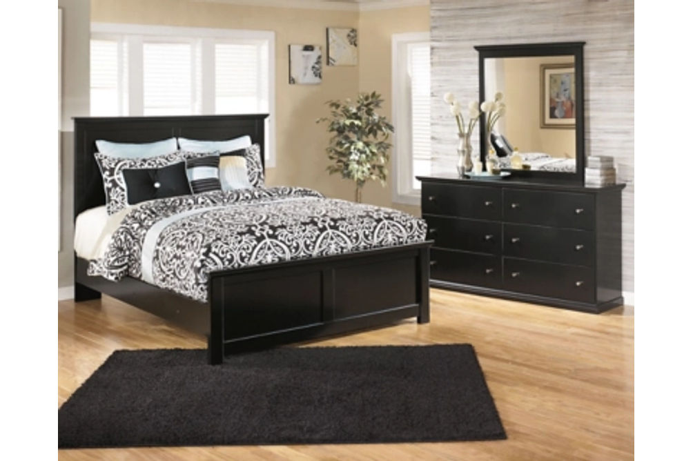 Signature Design by Ashley Maribel Full Panel Bed with Dresser-Black