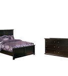 Signature Design by Ashley Maribel Full Panel Bed with Dresser-Black