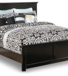 Maribel Queen Panel Bed with Dresser, Mirror and 2 Nightstands-Black