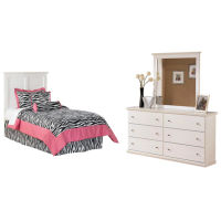 Bostwick Shoals Twin Panel Headboard, Dresser and Mirror