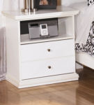 Bostwick Shoals Queen Panel Bed, Dresser, Mirror and Nightstand-White