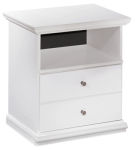 Bostwick Shoals Full Panel Bed, Dresser, Mirror, Chest, and 2 Nightstands-White