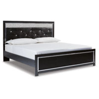 Signature Design by Ashley Kaydell King Upholstered Panel Bed-Black