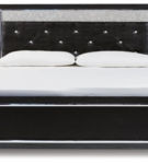 Signature Design by Ashley Kaydell King Upholstered Panel Bed-Black