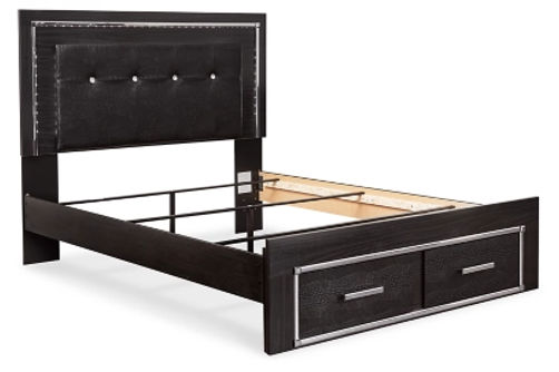 Signature Design by Ashley Kaydell Queen Upholstered Panel Bed with Storage