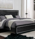 Signature Design by Ashley Kaydell King Upholstered Panel Bed and 2 Nightstands