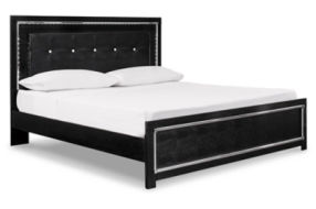 Signature Design by Ashley Kaydell King Upholstered Panel Bed and 2 Nightstands