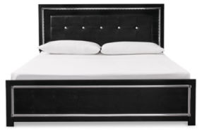 Signature Design by Ashley Kaydell King Upholstered Panel Bed and 2 Nightstands