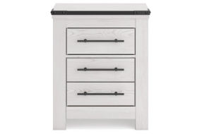 Schoenberg King Panel Bed, Dresser, Mirror and Nightstand-White