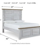 Haven Bay Queen Panel Bed, Dresser, Mirror and Nightstand-Two-tone