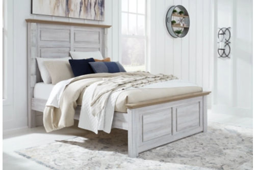 Signature Design by Ashley Haven Bay Queen Panel Bed-Two-tone