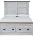 Haven Bay Queen Panel Storage Bed, Dresser and Mirror-